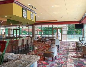 Co-working space along the bar at the Embassy Suite by Hilton Charlotte-Concord- Golf Resort & Spa.
