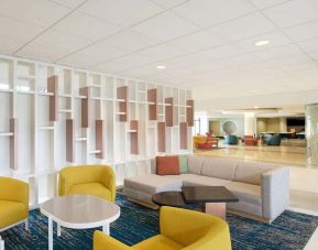 Lobby workspace at the Sheraton Miami Airport Hotel.