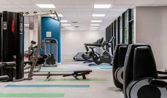 Fully equipped fitness center at the Sheraton Miami Airport Hotel.