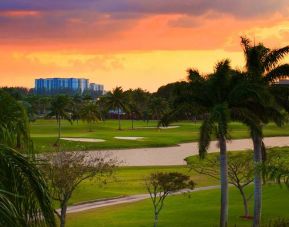 Golf fields at the Sheraton Miami Airport Hotel.