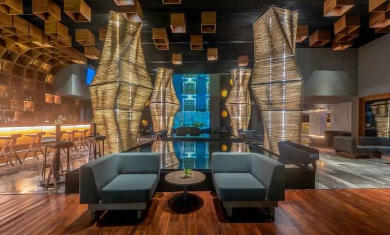 Lobby workspace at the Villa Mercedes Merida, Curio Collection by Hilton.