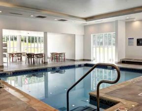 Refreshing indoor pool at Hilton Garden Inn Bel Air.
