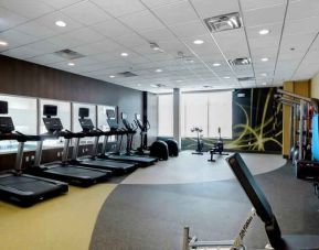 Fitness center at Hilton Garden Inn Bel Air.
