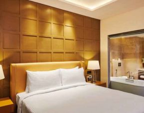 Hotel suite with jacuzzi at the Hilton Garden Inn Lucknow.