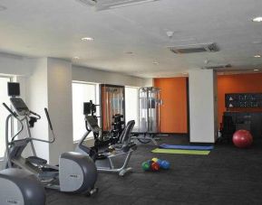 Fitness center at the DoubleTree by Hilton Gurugram Baani Square.