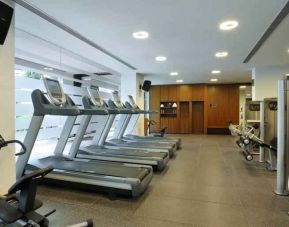 Fitness center at the Hilton Bangalore Embassy GolfLinks.