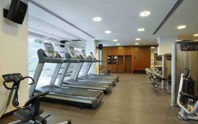 Fitness center at the Hilton Bangalore Embassy GolfLinks.