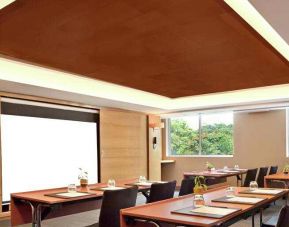 Meeting room at the DoubleTree Suites by Hilton Bangalore.