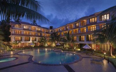 Outdoor pool area at the DoubleTree by Hilton Goa - Arpora - Baga.