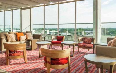 Seating area perfect for co-working at the Hampton by Hilton - Yopal.