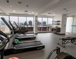 Fitness center at the Hampton by Hilton Lima San Isidro.