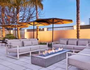 Outdoor patio perfect for co-working at the AC Hotel By Marriott Pleasanton.