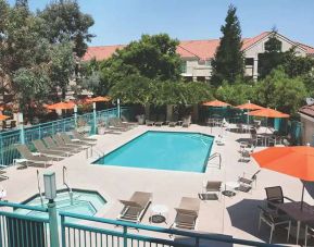 Outdoor pool area at the Hyatt House Pleasanton.