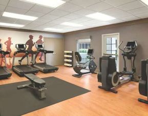 Fitness center with computers at the Hyatt House Pleasanton.