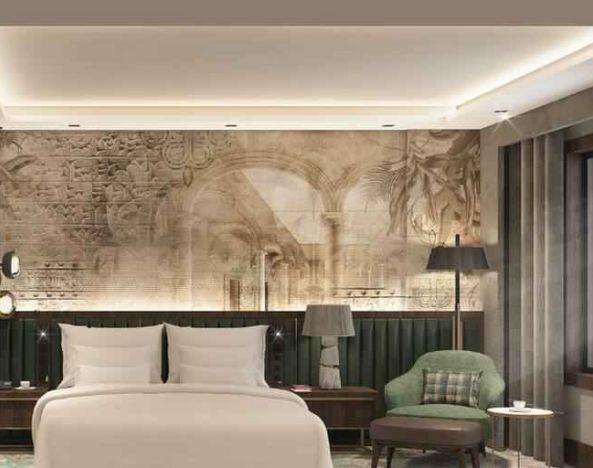 Elegant hotel room at the DoubleTree by Hilton Yuksekova.