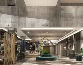Lobby workspace at the DoubleTree by Hilton Yuksekova.