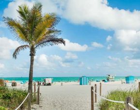 Beach view at Hyatt Centric Miami South Beach.