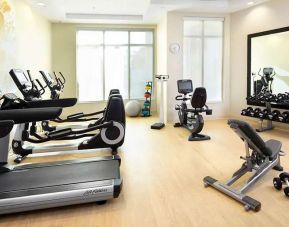 Fitness center at Hyatt Place Miami Airport East.