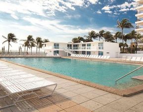 Pool area at New Point Miami.