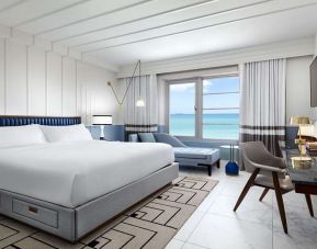 King bedroom with workstation at Cadillac Hotel & Beach Club, Autograph Collection.