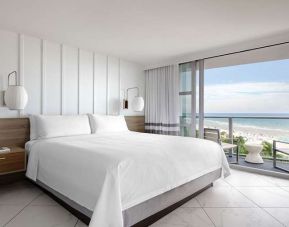 Hotel room with window and sea view at Cadillac Hotel & Beach Club, Autograph Collection.