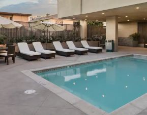 Outdoor pool at Hampton Inn & Suites Los Angeles/ Hollywood.