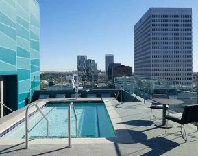 Outdoor pool on the rooftop of AC Hotel By Marriott Beverly Hills.