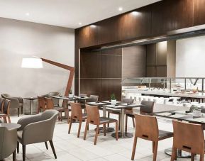 Dining area suitable for co-working at AC Hotel By Marriott Beverly Hills.