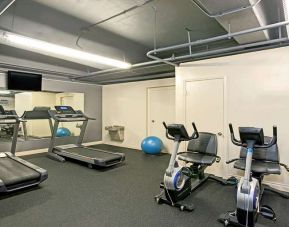 Fitness center at Ramada Los Angeles Downtown West.