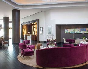 Elegant lobby workspace at Avenue Of The Arts Hotel.