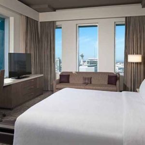 Day use room with natural light at H Hotel Los Angeles, Curio Collection By Hilton.
