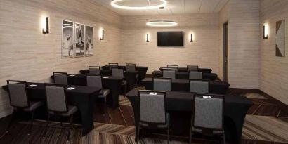 Conference room available at H Hotel Los Angeles, Curio Collection By Hilton.
