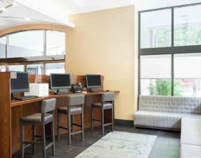 dedicated business center with printers, internet, and work desks at Hampton Inn Philadelphia Center City-Convention Center.