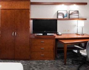 In-room workspace at Courtyard Miami Dolphin Mall.
