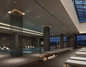 Indoor pool at the DoubleTree by Hilton Seoul Pangyo.