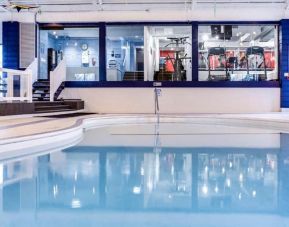 Large indoor pool at West Wing Hotel At Park Town.