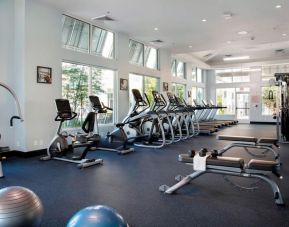Fully equipped fitness center at TownePlace Suites Orlando at FLAMINGO CROSSINGS.