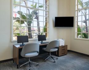 Dedicated business center with PC, internet, and printers at Wyndham Garden San Diego near SeaWorld.
