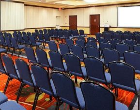 Professional meeting room at Radisson Hotel JFK Airport.