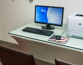 Dedicated business center with PC, internet, and printer at The Kenilworth.