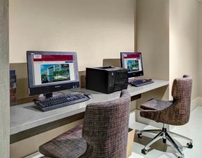 Dedicated business center with PC, internet, and printer at Residence Inn Miami Beach Surfside.