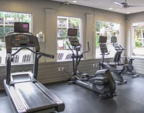 Fully equipped fitness center at Liki Tiki Village.