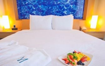 Luxurious king suite at Marenas Beach Resort.