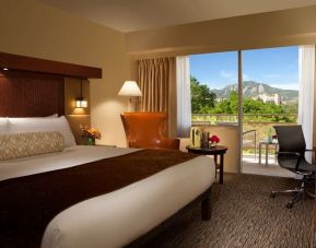 Lovely king suite with outdoor terrace at Millennium Harvest House Boulder.