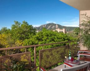 Dayrooms equipped with outdoor terrace at Millennium Harvest House Boulder.