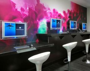 Dedicated business center with PC, internet, workspace, and printer at Hard Rock Hotel San Diego.