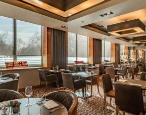 Tables for between two and four diners in Thistle Kensington Gardens’ restaurant.