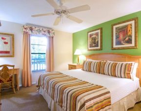 King bedroom with natural light at Park Shore Resort.