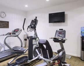 The Madison LES Hotel’s fitness center, with various exercise machinery/equipment.