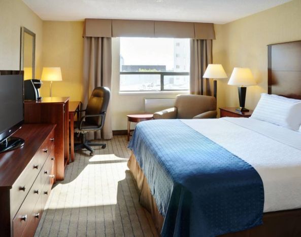 Holiday Inn Winnipeg Downtown guest room featuring double bed and workspace desk/chair.